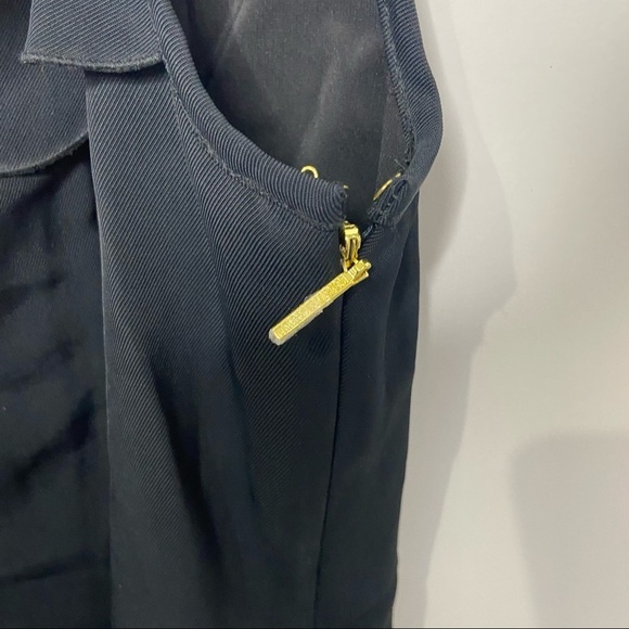 NWT Tory Burch Size 6 Black Wendel Shell Tank Scallop Ruffle Tiered $375 - Picture 4 of 6